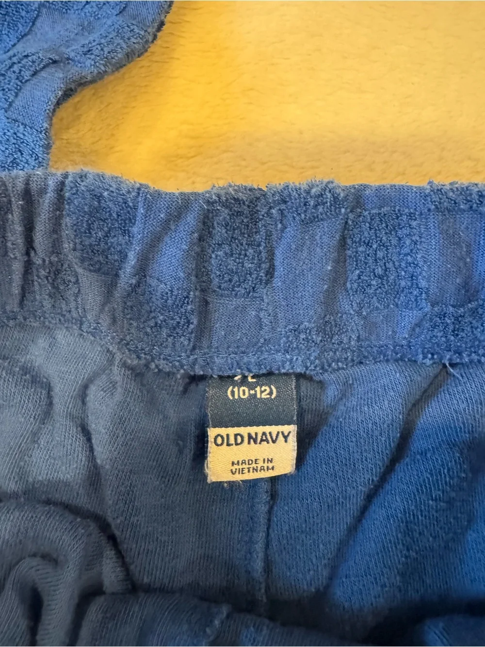 Old Navy Royal Blue Check Terry Pajama Set